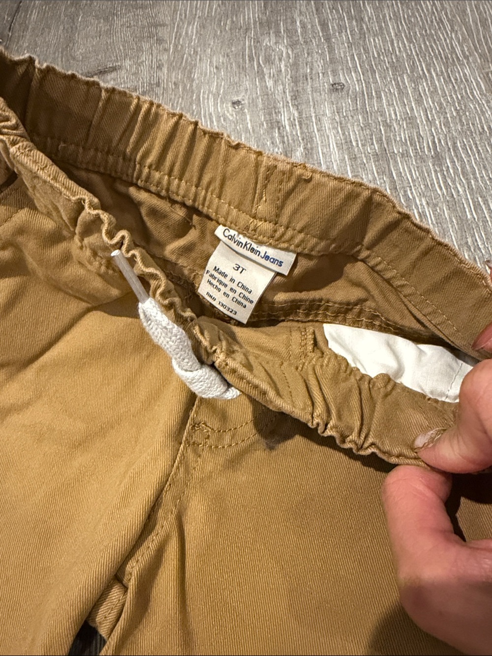 NWT Calvin Klein Jeans Toddler Khaki Jogger Pants 3T